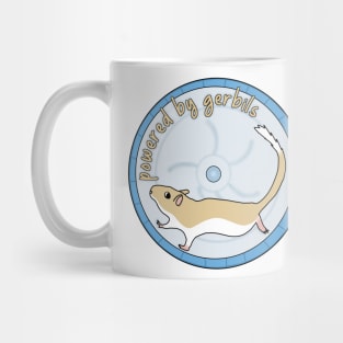 Powered by gerbils (cute golden gerbil) Mug